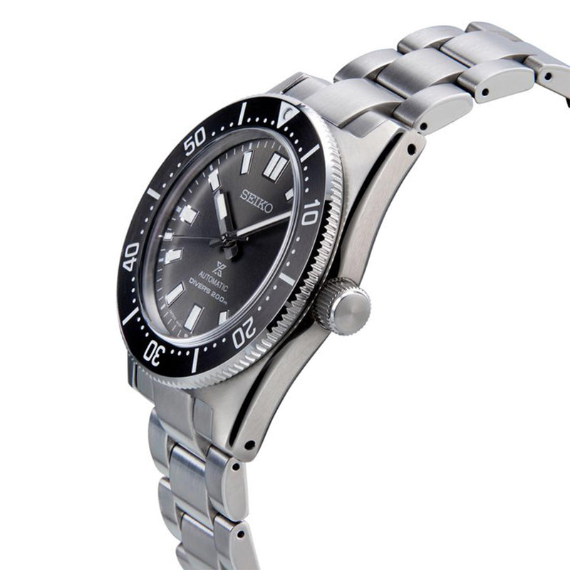  Shop Authentic Seiko Prospex 1965 Modern Re Interpretation Automatic Black Dial Silver Steel Strap Watch For Men - SPB143J1 - Luxxuri