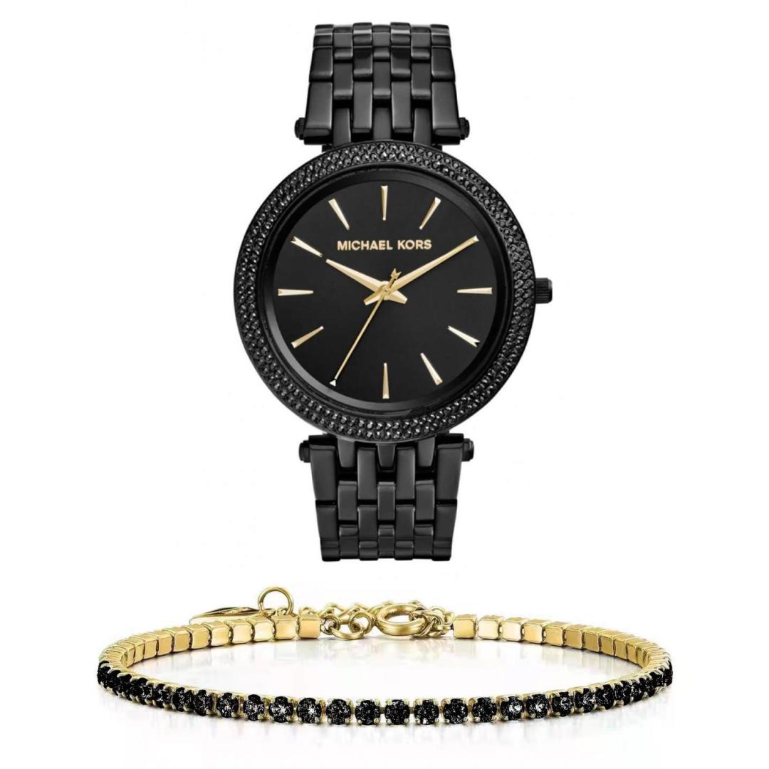  Shop Authentic Michael Kors Darci Black Dial Black Steel Strap Watch for Women - MK3337 - Luxxuri