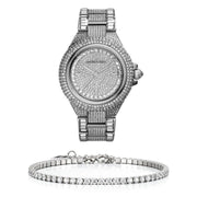  Shop Authentic Michael Kors Camille Crystal Pave Dial Silver Steel Strap Watch for Women - MK5869 - Luxxuri
