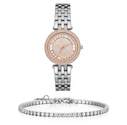  Shop Authentic Michael Kors Darci Rose Gold Dial Silver Steel Strap Watch for Women - MK3446 - Luxxuri