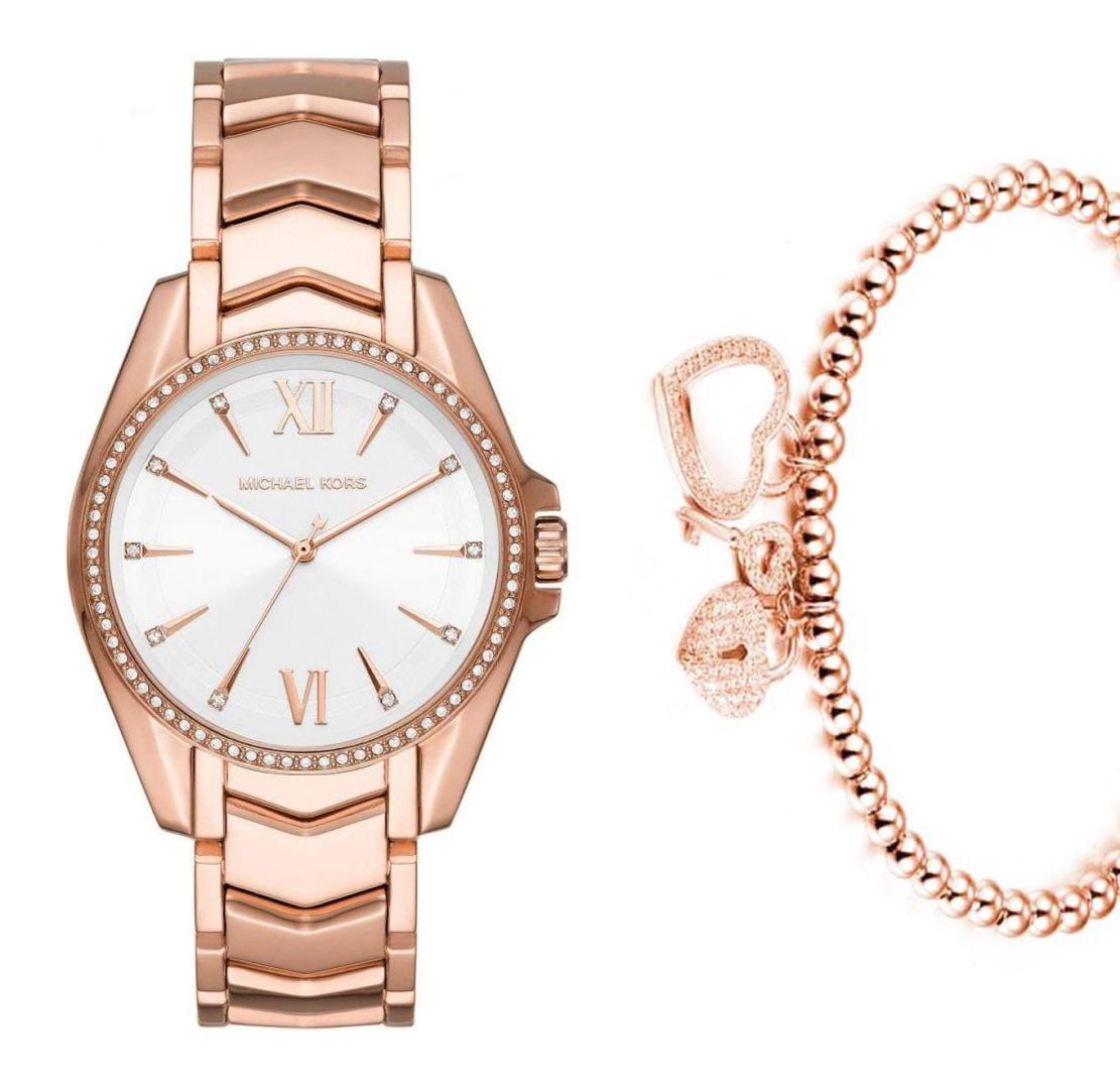  Shop Authentic Michael Kors Whitney Quartz White Dial Rose Gold Steel Strap Watch For Women - MK6694 - Luxxuri
