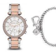 Shop Authentic Michael Kors Parker White Dial Two Tone Steel Strap Watch for Women - MK5820 - Luxxuri