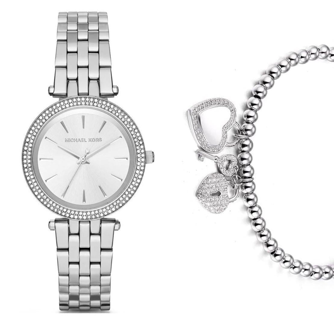  Shop Authentic Michael Kors Darci Silver Dial Silver Steel Strap Watch for Women - MK3429 - Luxxuri
