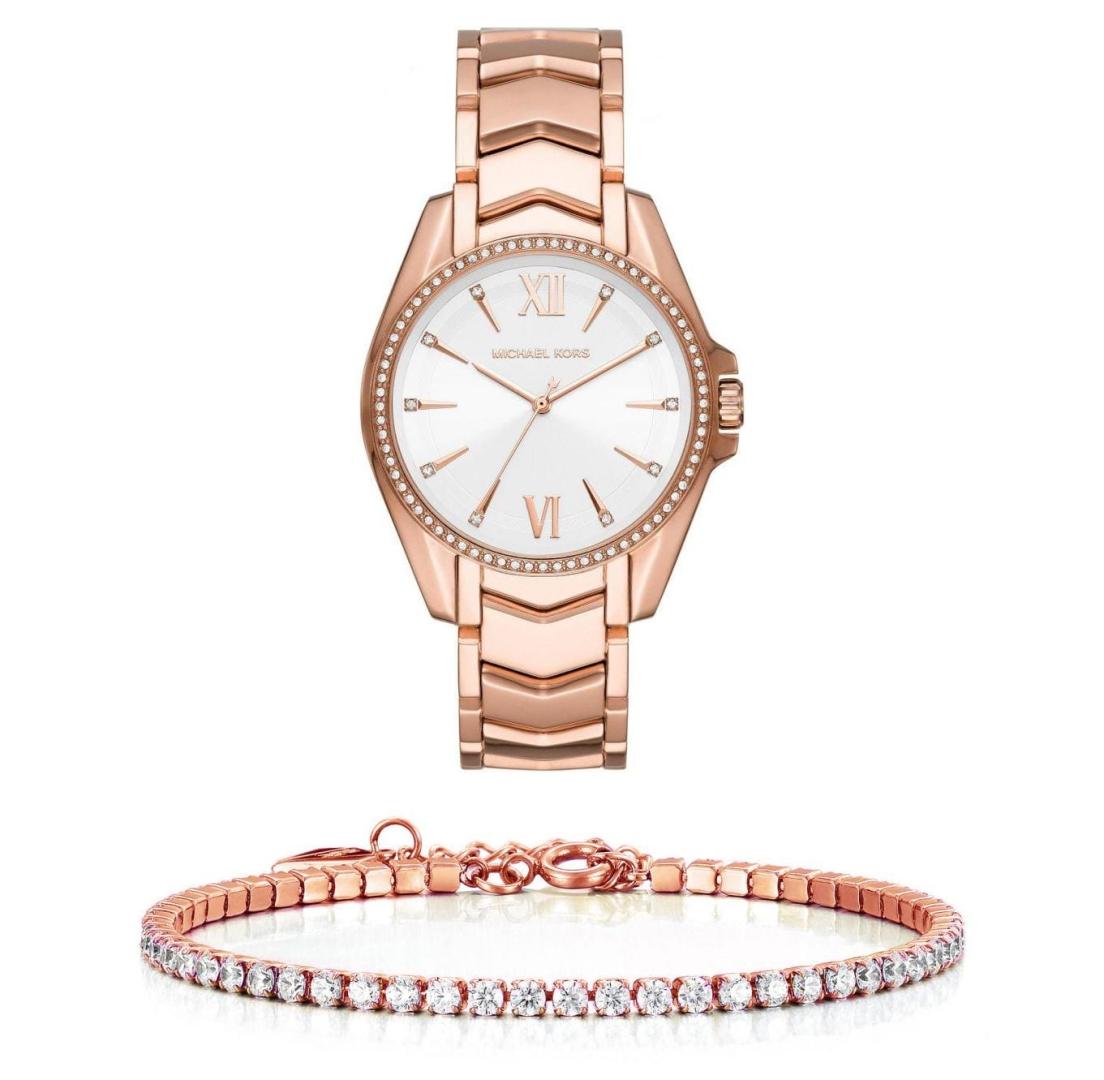  Shop Authentic Michael Kors Whitney Quartz White Dial Rose Gold Steel Strap Watch For Women - MK6694 - Luxxuri