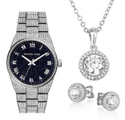  Shop Authentic Michael Kors Channing Diamonds Black Dial Silver Steel Strap Watch for Women - MK6089 - Luxxuri