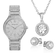  Shop Authentic Michael Kors Kerry Crystal Pave Silver Dial Silver Steel Strap Watch For Women - MK3359 - Luxxuri