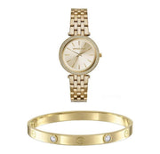  Shop Authentic Michael Kors Darci Gold Dial Gold Steel Strap Watch for Women - MK3430 - Luxxuri