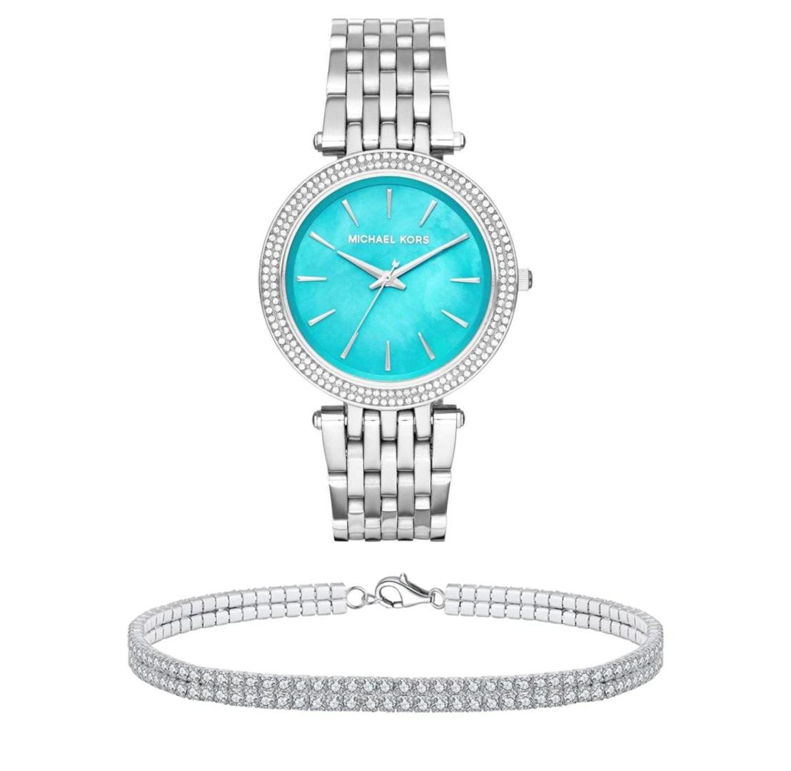  Shop Authentic Michael Kors Darci Mother of Pearl Blue  Dial Silver Steel Strap Watch for Women - MK3515 - Luxxuri