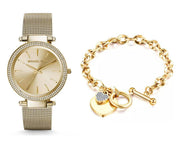  Shop Authentic Michael Kors Darci Gold Dial Gold Mesh Bracelet Watch for Women - MK3368 - Luxxuri
