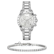  Shop Authentic Hugo Boss Novia Chronograph Silver Dial Silver Steel Strap Watch for Women - 1502616 - Luxxuri