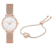  Shop Authentic Michael Kors Pyper Quartz Mother of Pearl White Dial Rose Gold Mesh Strap Watch For Women - MK4588 - Luxxuri