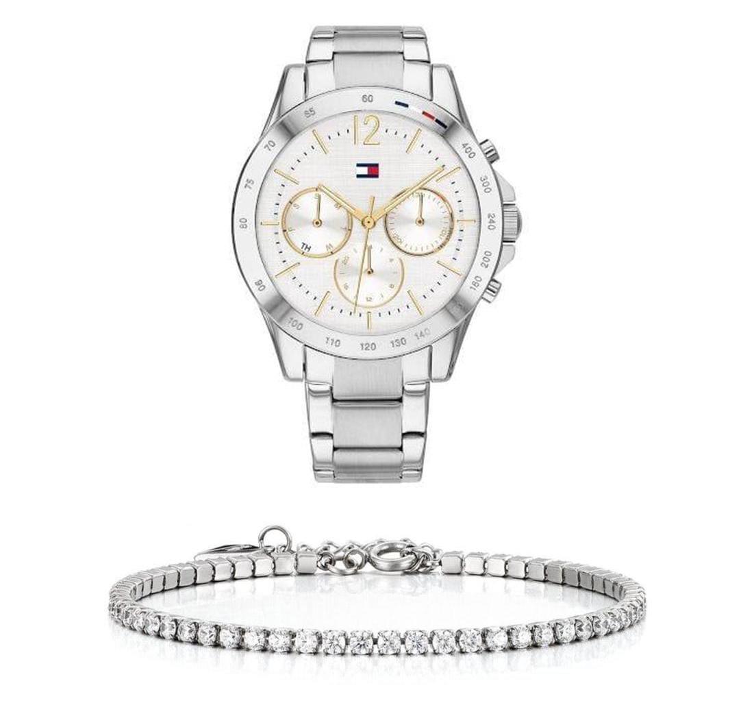 Shop Authentic Tommy Hilfiger Haven Multifunction Chronograph White Dial Silver Steel Strap Watch For Women - 1782194 - Luxxuri