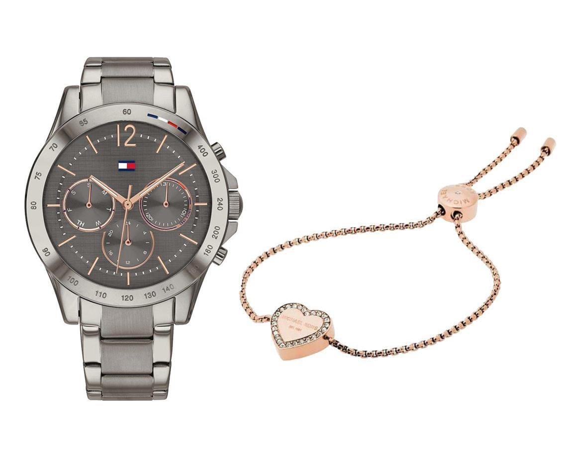  Shop Authentic Tommy Hilfiger Haven Chronograph Quartz Grey Dial Grey Steel Strap Watch For Women - 1782196 - Luxxuri