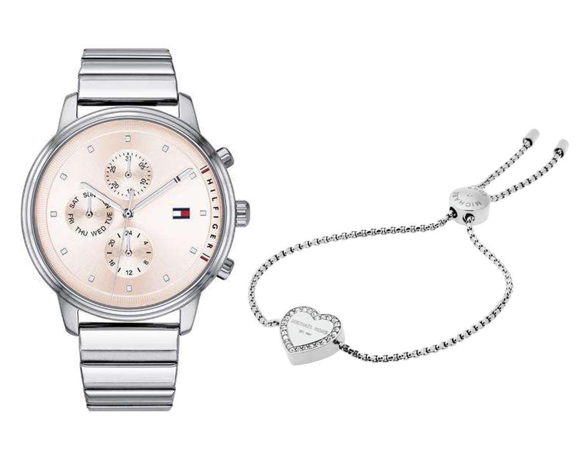  Shop Authentic Tommy Hilfiger Blake Pink Dial Silver Steel Strap Watch for Women - 1781904 - Luxxuri