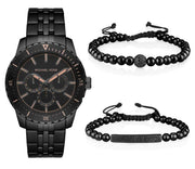  Shop Authentic Michael Kors Cunningham Chronograph Black Dial Black Steel Strap Watch For Men - MK7157 - Luxxuri