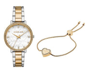  Shop Authentic Michael Kors Pyper Three Hand White Dial Two Tone Steel Strap Watch For Women - MK4595 - Luxxuri