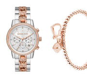  Shop Authentic Michael Kors Ritz Chronograph Silver Dial Two Tone Steel Strap Watch For Women - MK6938 - Luxxuri