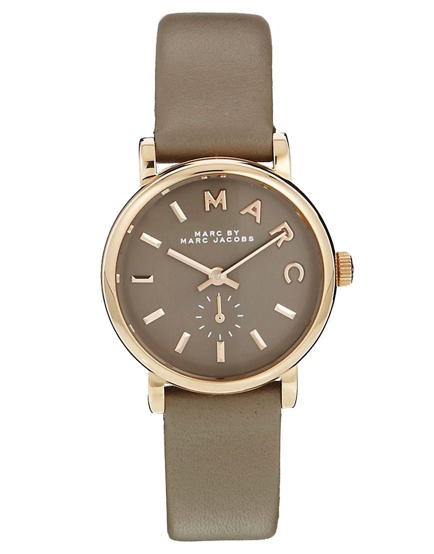  Shop Authentic Marc Jacobs Baker Grey Dial Grey Leather Strap Watch for Women - MBM1318 - Luxxuri