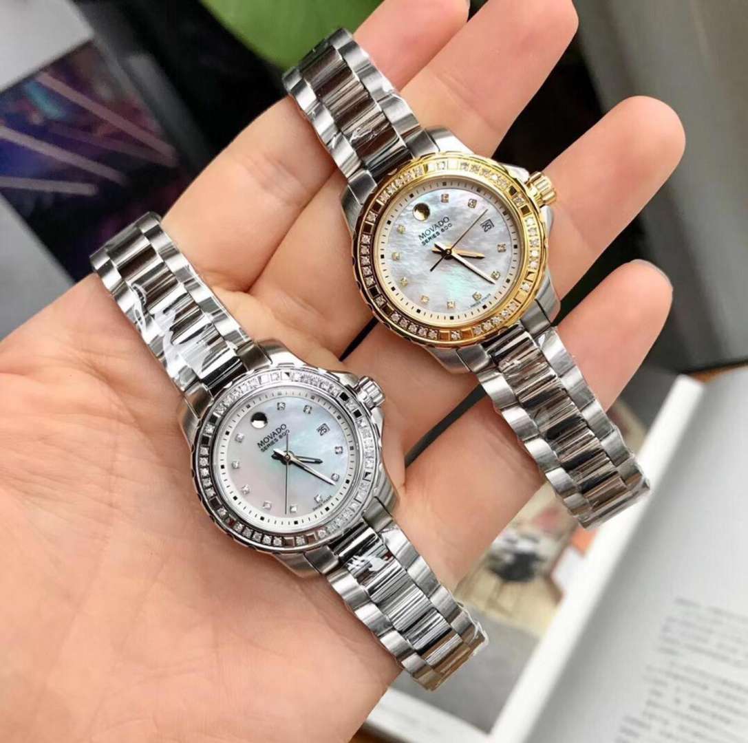 Shop Authentic Movado Series 800 29mm Mother of Pearl Dial Diamond Watch For Women - 2600120 - Luxxuri