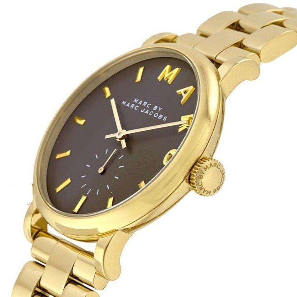  Shop Authentic Marc Jacobs Baker Grey Dial Gold Steel Strap Watch for Women - MBM3281 - Luxxuri