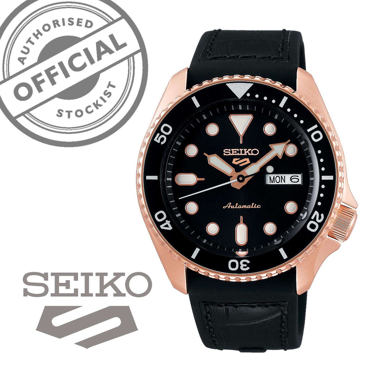  Shop Authentic Seiko 5 Sport SKX Automatic Black Dial Black Silicone Strap Watch For Men - SRPD76K1 - Luxxuri