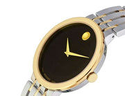  Shop Authentic Movado Museum Esperanza Black Dial Two Tone Steel Strap Watch For Men - 0607058 - Luxxuri