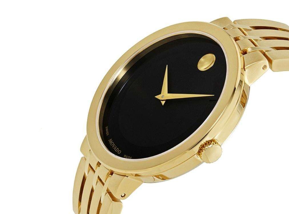  Shop Authentic Movado Esperanza Museum 39mm Black Dial Stainless Steel Watch For Men - 0607059 - Luxxuri