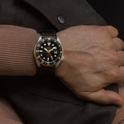  Shop Authentic Seiko 5 Sports SKX GMT Automatic Mocha Black Dial Brown Leather Strap Watch For Men - SSK036K1 - Luxxuri