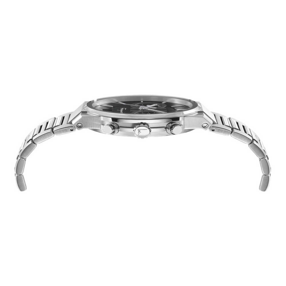  Shop Authentic Salvatore Ferragamo Sapphire Chrono Black Dial Silver Steel Strap Watch for Men - SFME00321 - Luxxuri