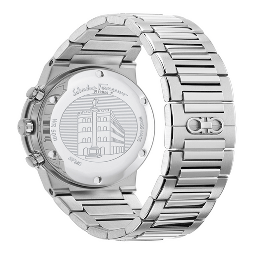  Shop Authentic Salvatore Ferragamo Sapphire Chrono Green Dial Silver Steel Strap Watch for Men - SFME00421 - Luxxuri