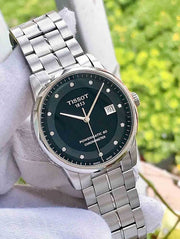  Shop Authentic Tissot T Classic Luxury Powermatic 80 Black Dial Silver Steel Strap Watch For Men - T086.408.11.056.00 - Luxxuri