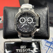  Shop Authentic Tissot T Race Chronograph Black Dial White Rubber Strap Watch for Men - T048.417.27.057.05 - Luxxuri