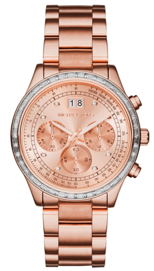  Shop Authentic Michael Kors Brinkley Rose Gold Dial Rose Gold Steel Strap Watch for Women - MK6204 - Luxxuri