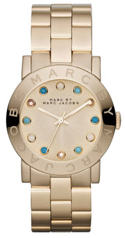  Shop Authentic Marc Jacobs Amy Dexter Gold Dial Gold Steel Strap Watch for Women - MBM3215 - Luxxuri