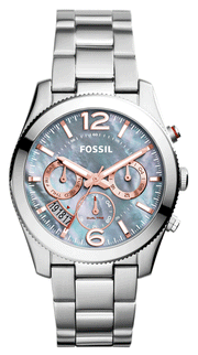  Shop Authentic Fossil Perfect Boyfriend Mother of Pearl Blue Dial Silver Steel Strap Watch for Women - ES3880 - Luxxuri