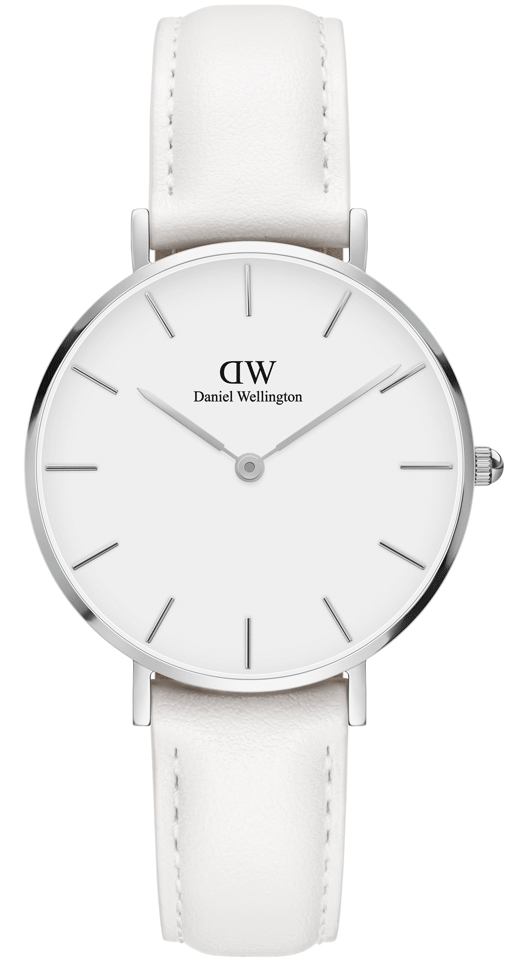  Shop Authentic Daniel Wellington Petite Bondi White Dial White Leather Strap Watch For Women - DW00100190 - Luxxuri