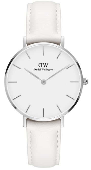  Shop Authentic Daniel Wellington Petite Bondi White Dial White Leather Strap Watch For Women - DW00100190 - Luxxuri