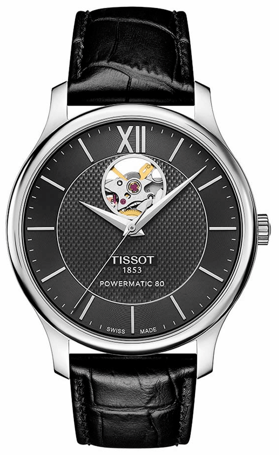  Shop Authentic Tissot Tradition Powermatic 80 Open Heart Automatic Watch For Men - T063.907.16.058.00 - Luxxuri