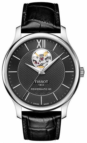 Shop Authentic Tissot Tradition Powermatic 80 Open Heart Automatic Watch For Men - T063.907.16.058.00 - Luxxuri