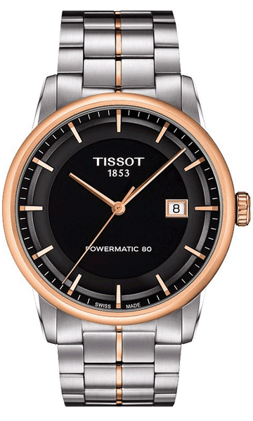  Shop Authentic Tissot Luxury Powermatic 80 Black Dial Silver Steel Strap Watch For Men - T086.407.22.051.00 - Luxxuri
