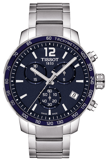  Shop Authentic Tissot Quickster Chronograph Blue Dial Watch For Men - T095.417.11.047.00 - Luxxuri