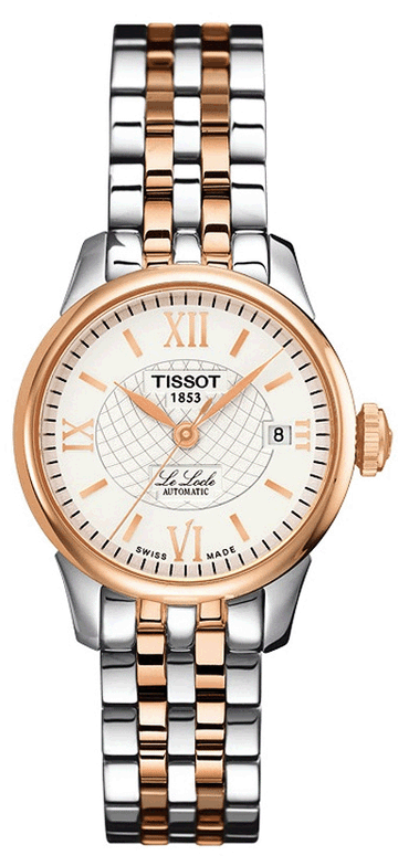  Shop Authentic Tissot Le Locle Automatic Small Lady Silver Dial Two Tone Steel Strap Watch For Women - T41.2.183.33 - Luxxuri