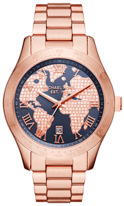  Shop Authentic Michael Kors Layton Rose Gold Dial Rose Gold Steel Strap Watch for Women - MK6395 - Luxxuri
