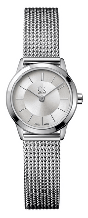  Shop Authentic Calvin Klein Minimal White Dial Silver Mesh Bracelet Watch for Women - K3M23126 - Luxxuri