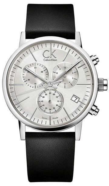  Shop Authentic Calvin Klein Post Minimal White Dial Black Leather Strap Watch for Men - K7627120 - Luxxuri