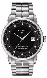  Shop Authentic Tissot T Classic Luxury Powermatic 80 Black Dial Silver Steel Strap Watch For Men - T086.408.11.056.00 - Luxxuri