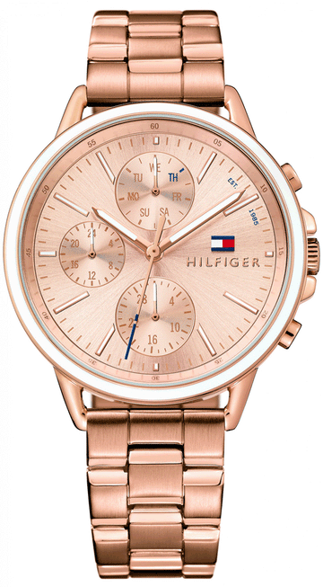  Shop Authentic Tommy Hilfiger Carly Rose Gold Dial Rose Gold Steel Strap Watch for Women - 1781788 - Luxxuri