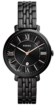  Shop Authentic Fossil Jacqueline Black Dial Black Mesh Bracelet Watch for Women - ES3614 - Luxxuri