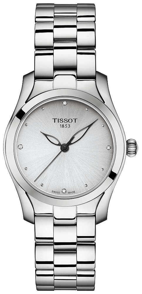  Shop Authentic Tissot T Wave Diamonds White Dial Silver Steel Strap Watch For Women - T112.210.11.036.00 - Luxxuri
