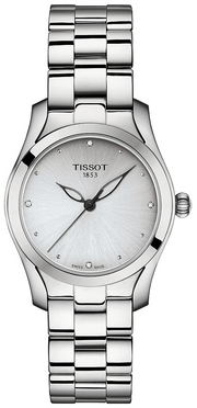  Shop Authentic Tissot T Wave Diamonds White Dial Silver Steel Strap Watch For Women - T112.210.11.036.00 - Luxxuri